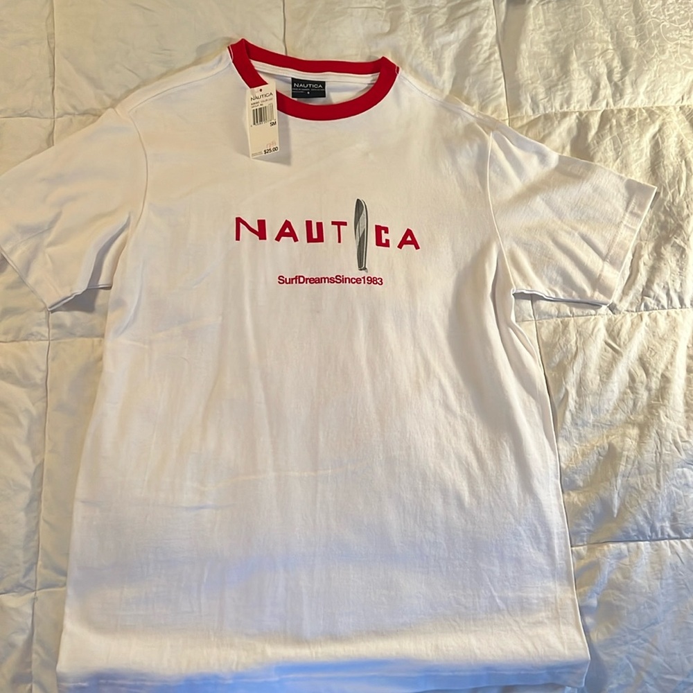 New with tags, never been worn, Nautica, short sleeve T-shirt.